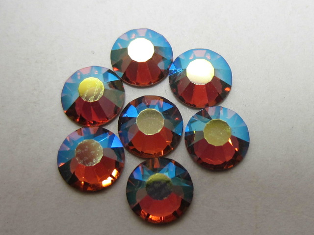 72 pcs. 20ss LIGHT SMOKED TOPAZ AB (viva) FLATBACK PRECIOSA Rhinestones